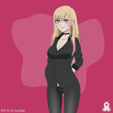 animation anime pregnant belly gif