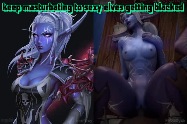 sexy elves getting blacked (nightborne)