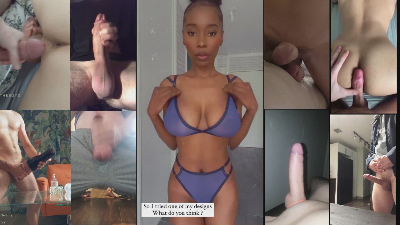 BabeCock Big Tits Bikini Cum Ebony Frotting See Through Clothing gif