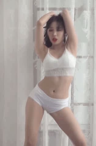 asian asianhotwife bra dancing fetish korean lipstick panties watching gif