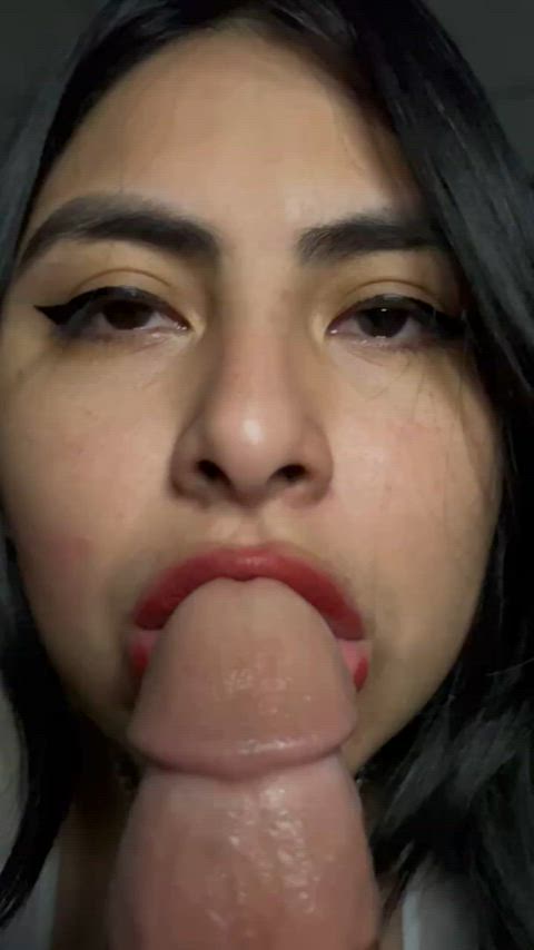 ahegao blowjob pov gif