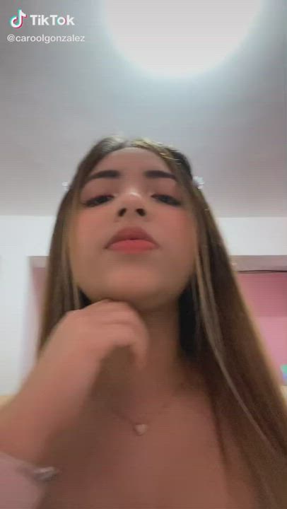 Teen TikTok Tits gif