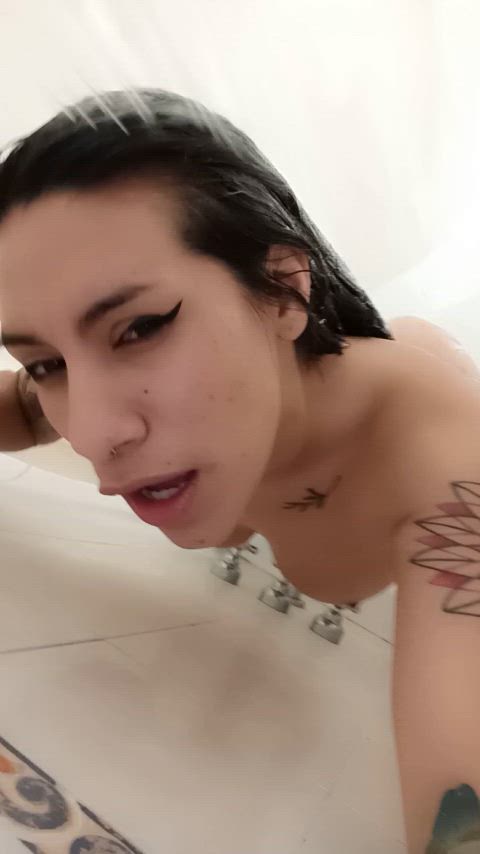 big tits boobs booty naked nipples onlyfans shower tits gif