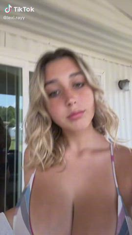 big tits bikini teen gif