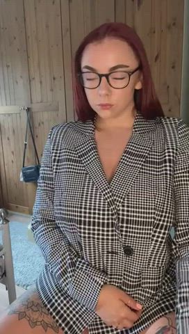 Babe Big Tits Redhead gif