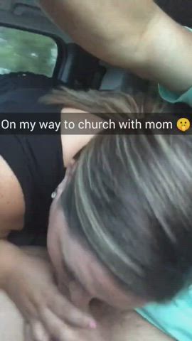 blowjob caption car mom son taboo gif