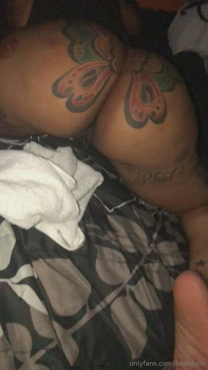 Big Ass Brunette Tattoo gif