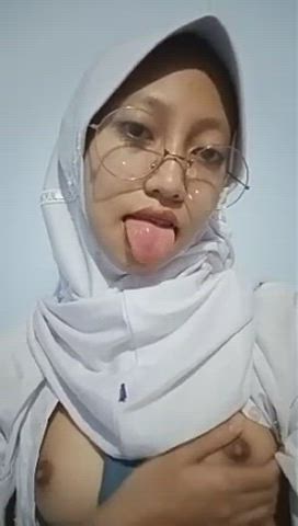 Hijab Licking Muslim gif