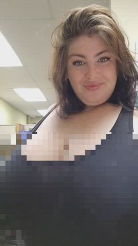 bbw big tits censored gif