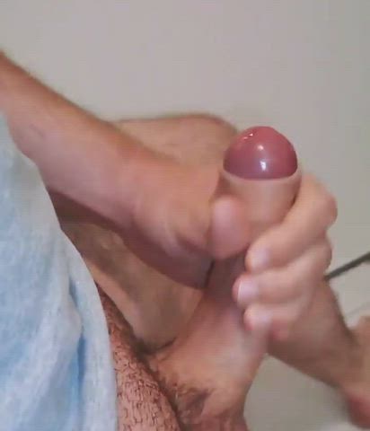 my slow motion cumshot, with nice foreskin sliding ???