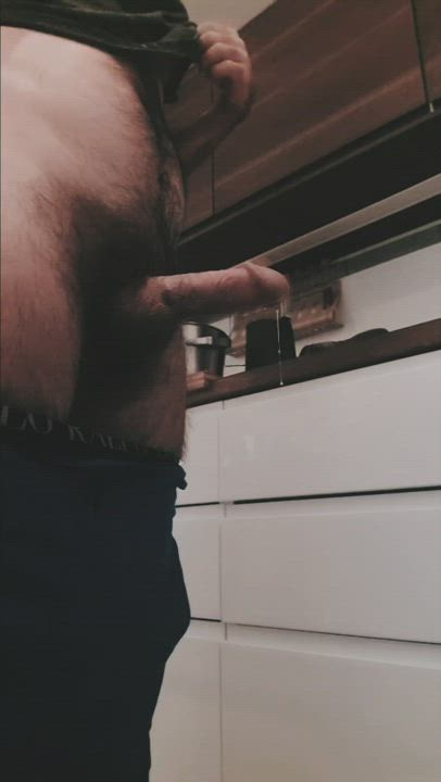 Squirting &amp; gushing precum from my hard throbbing cock feels so fucking good