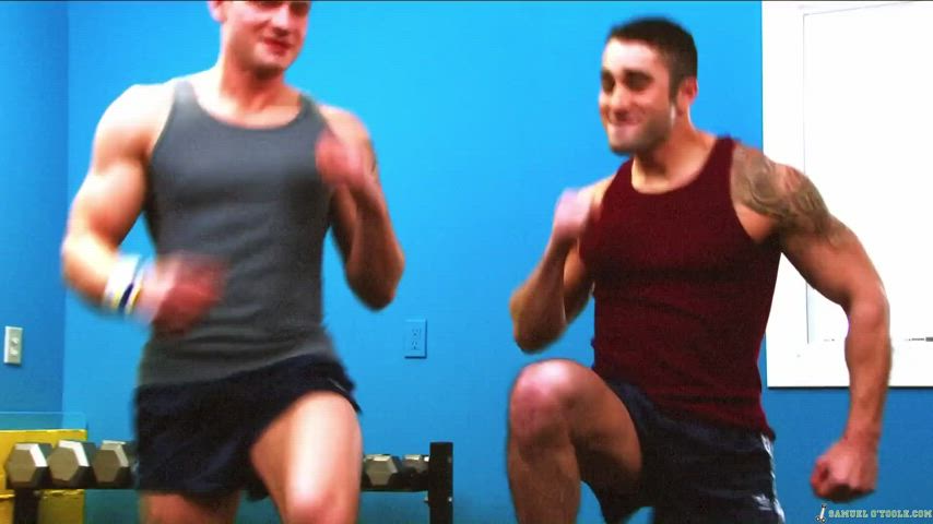 Big Dick Gay Softcore Workout gif