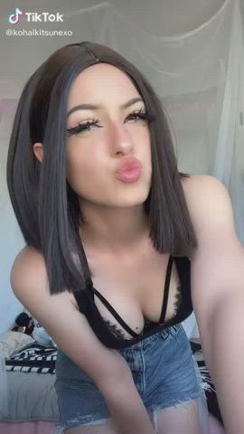 Ahegao Handjob TikTok Tongue Fetish gif