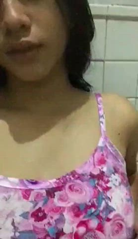 big tits boobs chubby desi girlfriend indian masturbating teen tits gif