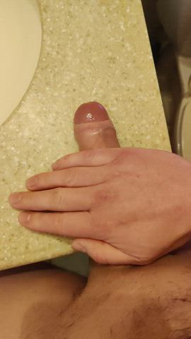 Fucking my hand against the sink