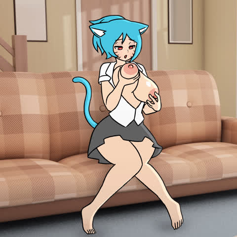 Animation Big Tits Groping Hentai Huge Tits gif