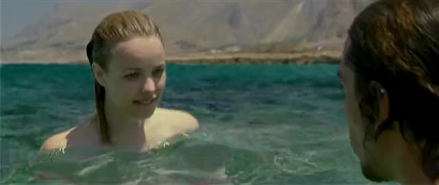 Rachel McAdams topless with wet hair