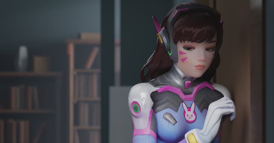 3d animation bbc blowjob cockslap deepthroat face fuck facial licking overwatch gif