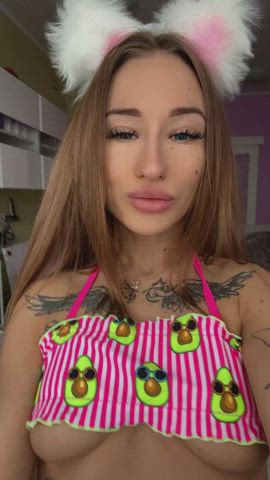 Will you cum on my tits or on my face?