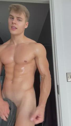 Ass Blonde Cute Gay Muscles gif