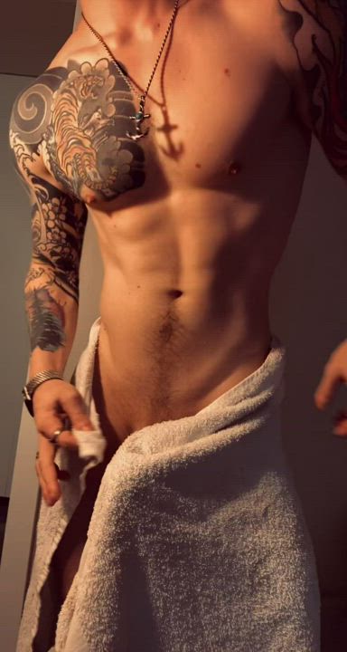 Help me towel off?