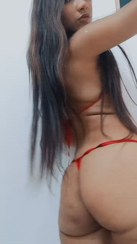 latina lingerie model seduction small tits teen teens gif