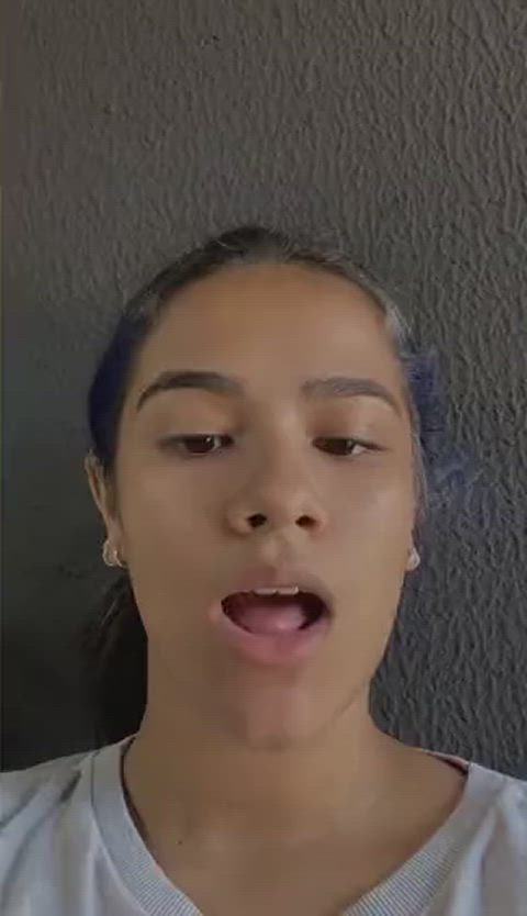 Brazilian Latina Long Tongue Tongue Tongue Fetish ;O