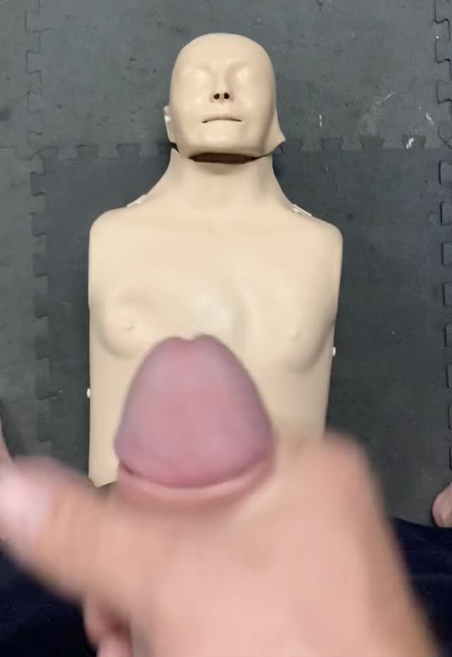 CPR Mannequin Cumshot