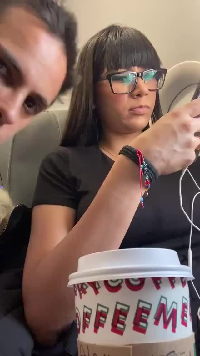 Groping Bored Wife on a plane