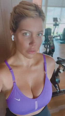 big tits tits workout gif