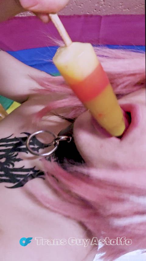 blowjob cosplay deepthroat femboy food fetish submissive tattoo tattooed trans trans