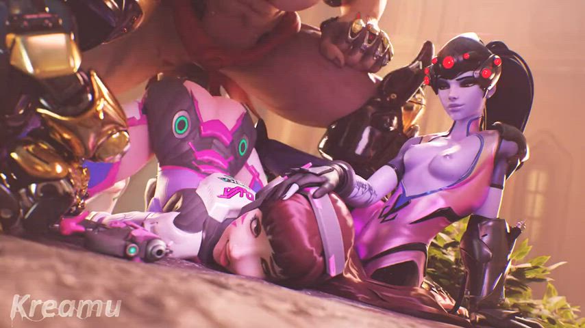 D.Va loses to Widowmaker and Doomfist (Kreamu)