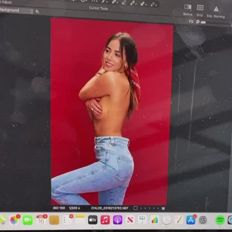 Chloe Bennet Topless Photoshoot