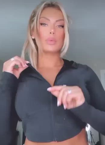 Blonde Tanned Tits gif