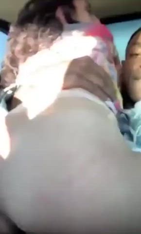 Car Sex Cowgirl Interracial gif