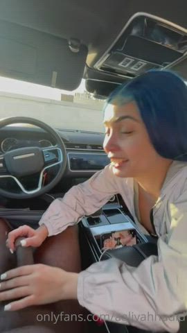 BBC Blowjob Car gif