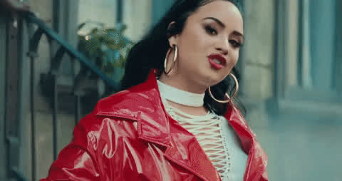 Celebrity Demi Lovato Latex gif