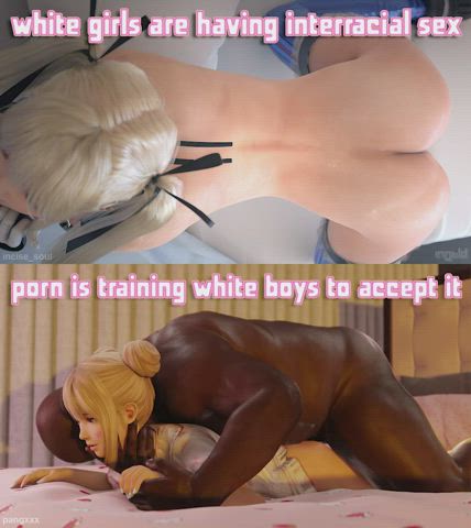 3D Animation BBC Caption Interracial