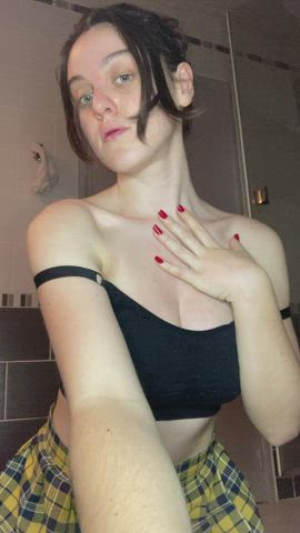 Could you describe my boobies in one word?