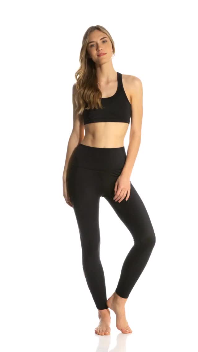 Beyond Yoga Lux Half Moon Yoga Sports Bra