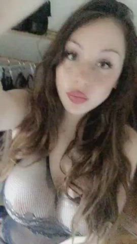 amateur babe cute latina lingerie pussy teen gif