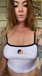 Big Tits Natural Tits Nipple Piercing gif