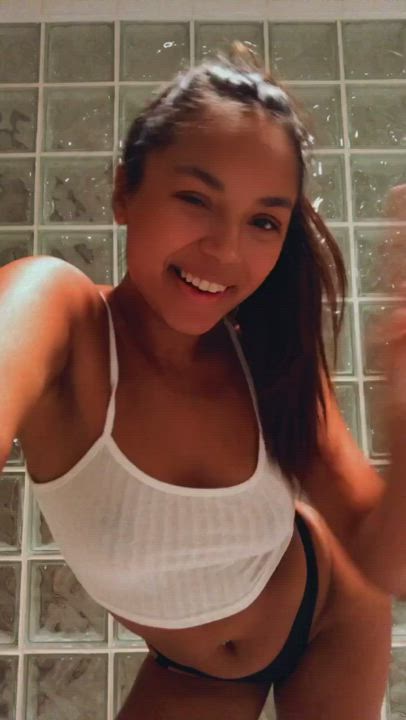 Asian Bathroom Selfie gif