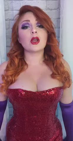 cosplay natural tits redhead thick tiktok gif