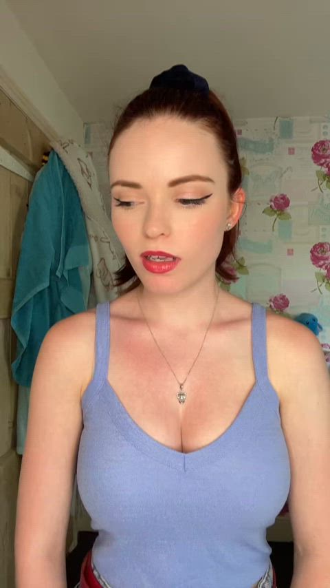 british busty redhead tiktok wholesome gif