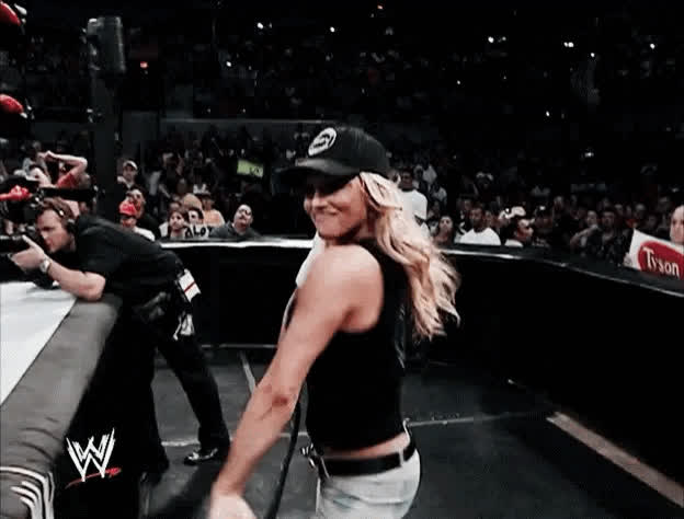 blonde canadian trish stratus gif