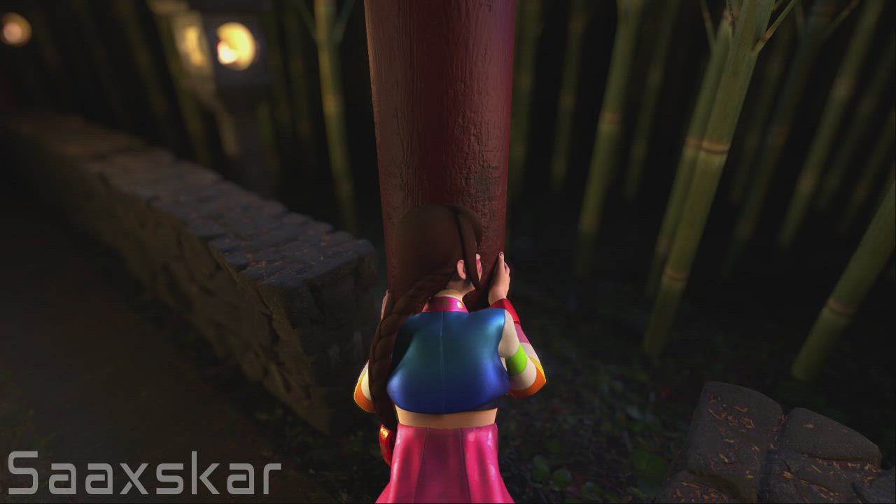 D.Va in the Bamboo Forest (Saaxskar3D)