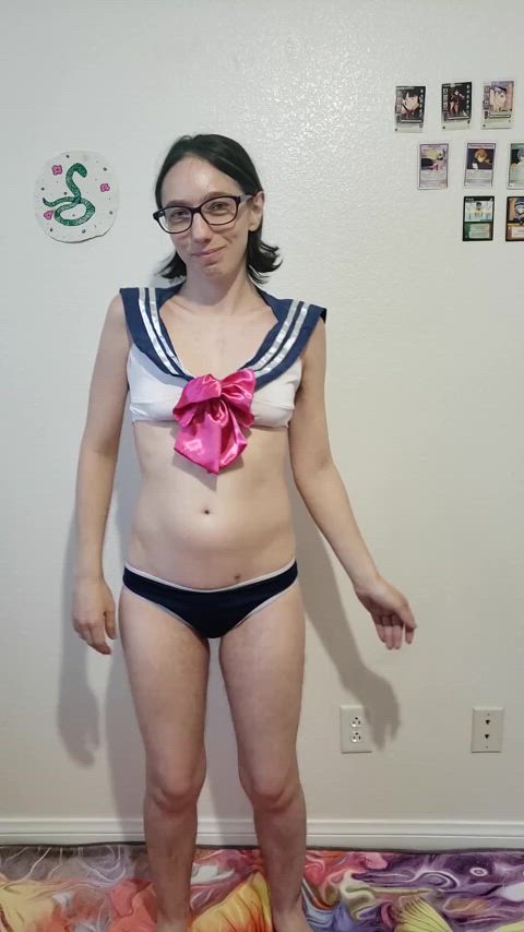 Just gonna flash you in my Sailor Moon cosplay