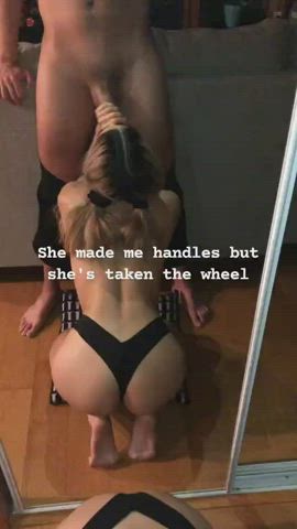 Blowjob Caption Pigtails gif