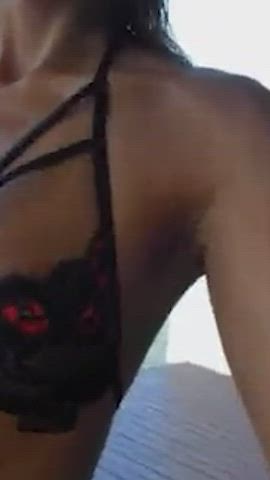 beach bikini skinny small tits tiktok tiny tiny waist wet gif